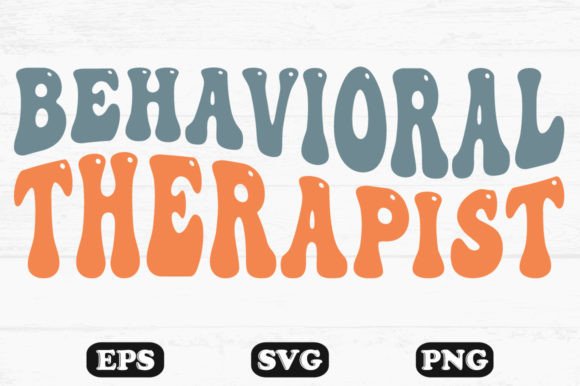 Review: Behavioral Therapist Retro Wavy T-shirt Design