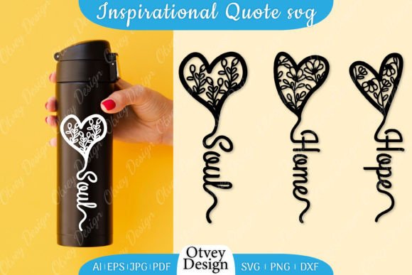 Review: Inspirational Quote SVG Floral Hearts for Embroidery
