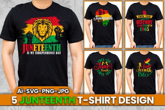 Reviewing 5 Trendy Juneteenth T-shirt Design V1 for Embroidery