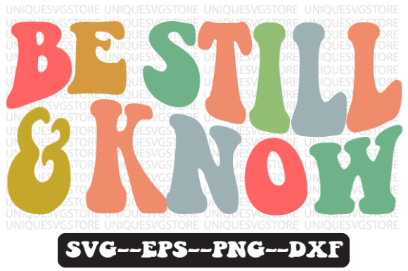 Reviewing the Be Still and Know Wavy Retro SVG