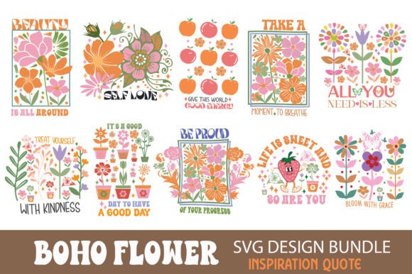 Reviewing the Boho Flower Inspiration Quote SVG Bundle