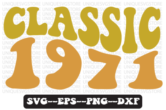 Reviewing the Classic 1971 Wavy Retro Svg Design