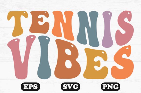 Reviewing the Tennis Vibes Retro Wavy T-shirt Design