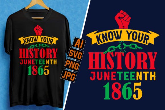 Reviewing Trendy Juneteenth T-shirt Design 04 for Embroidery